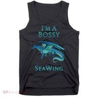 I'm A Bossy Seawing Dragon Lovers, Ocean Dragon Tank Top thumb 0