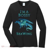 I'm A Bossy Seawing Dragon Lovers, Ocean Dragon Women's Long Sleeve Shirt thumb 0