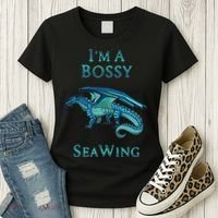 I'm A Bossy Seawing Dragon Lovers, Ocean Dragon Women's T-Shirt thumb 3