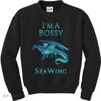 I'm A Bossy Seawing Dragon Lovers, Ocean Dragon Kids Sweatshirt thumb 0