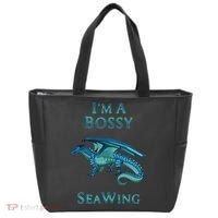 I'm A Bossy Seawing Dragon Lovers, Ocean Dragon Tote Bag thumb 0