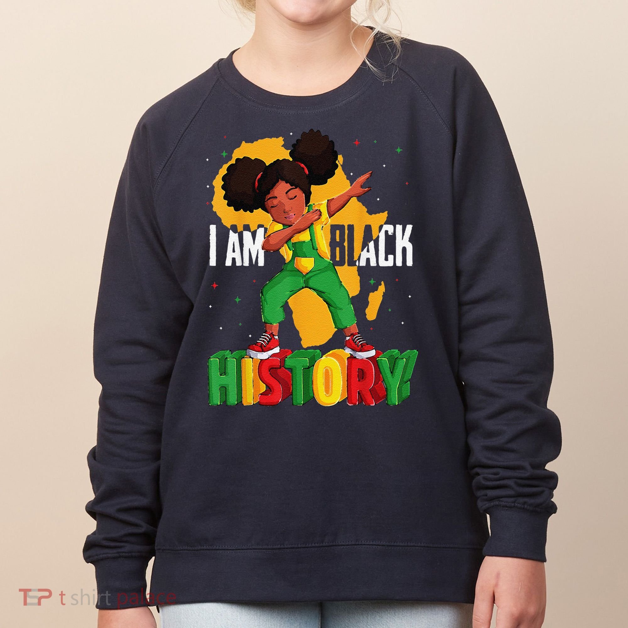 I Am Black History Women Black History Month Women's Sweatshirt