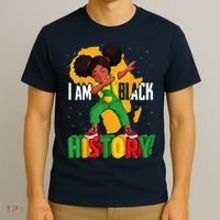 I Am Black History Women Black History Month T-Shirt thumb 3