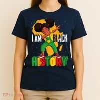 I Am Black History Women Black History Month T-Shirt thumb 4