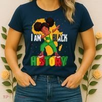 I Am Black History Women Black History Month Women's T-Shirt thumb 2