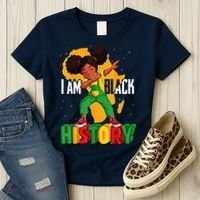 I Am Black History Women Black History Month Women's T-Shirt thumb 3