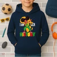 I Am Black History Women Black History Month Kids Hoodie thumb 2