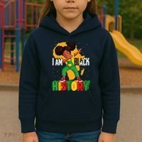 I Am Black History Women Black History Month Kids Hoodie thumb 3