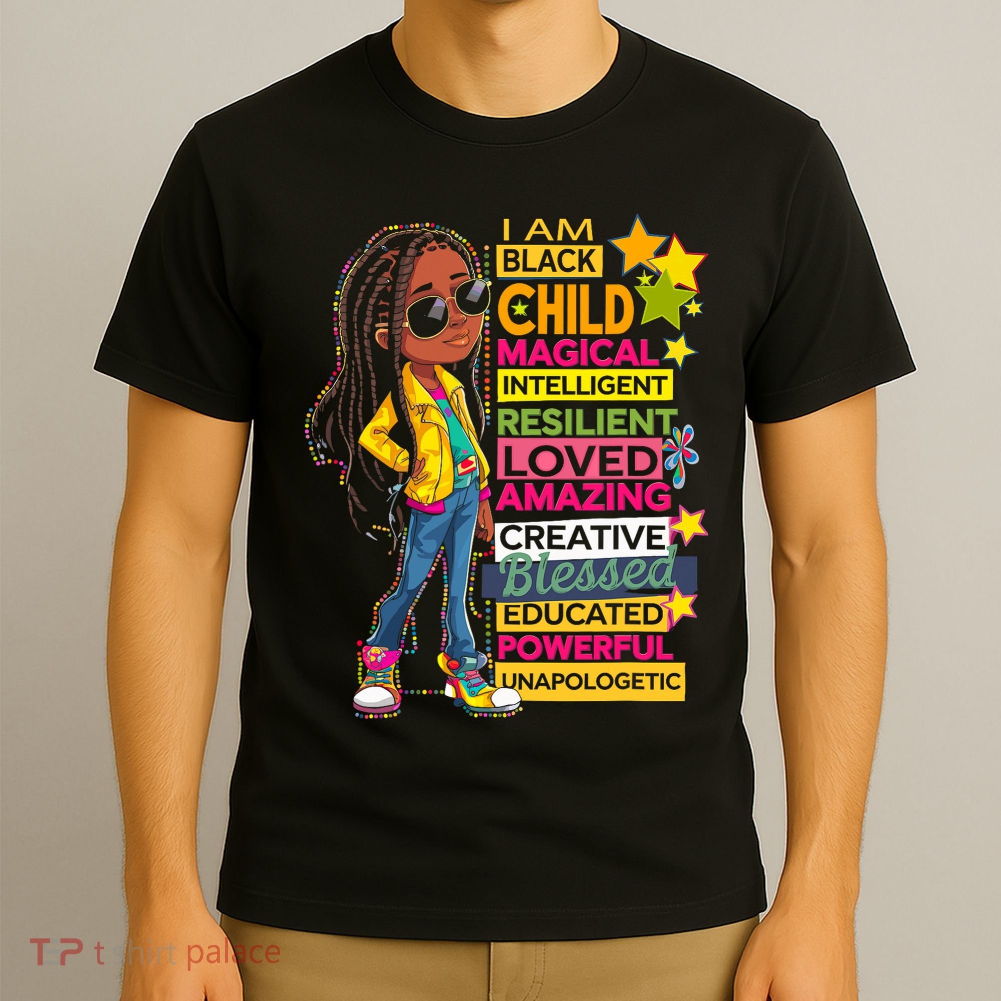 I Am Black Child History Month African American Roots T-Shirt