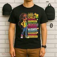 I Am Black Child History Month African American Roots T-Shirt thumb 6