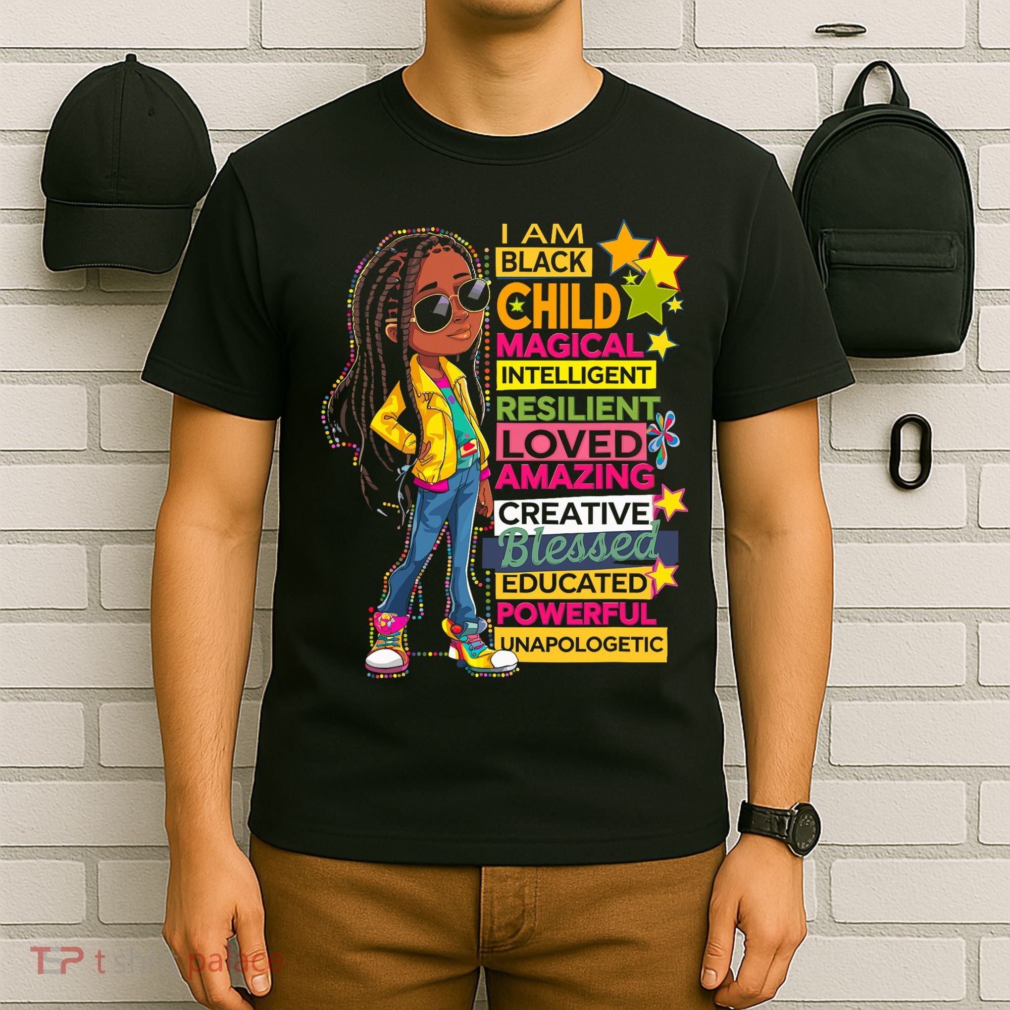 I Am Black Child History Month African American Roots T-Shirt