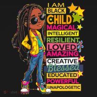 I Am Black Child History Month African American Roots T-Shirt thumb 7