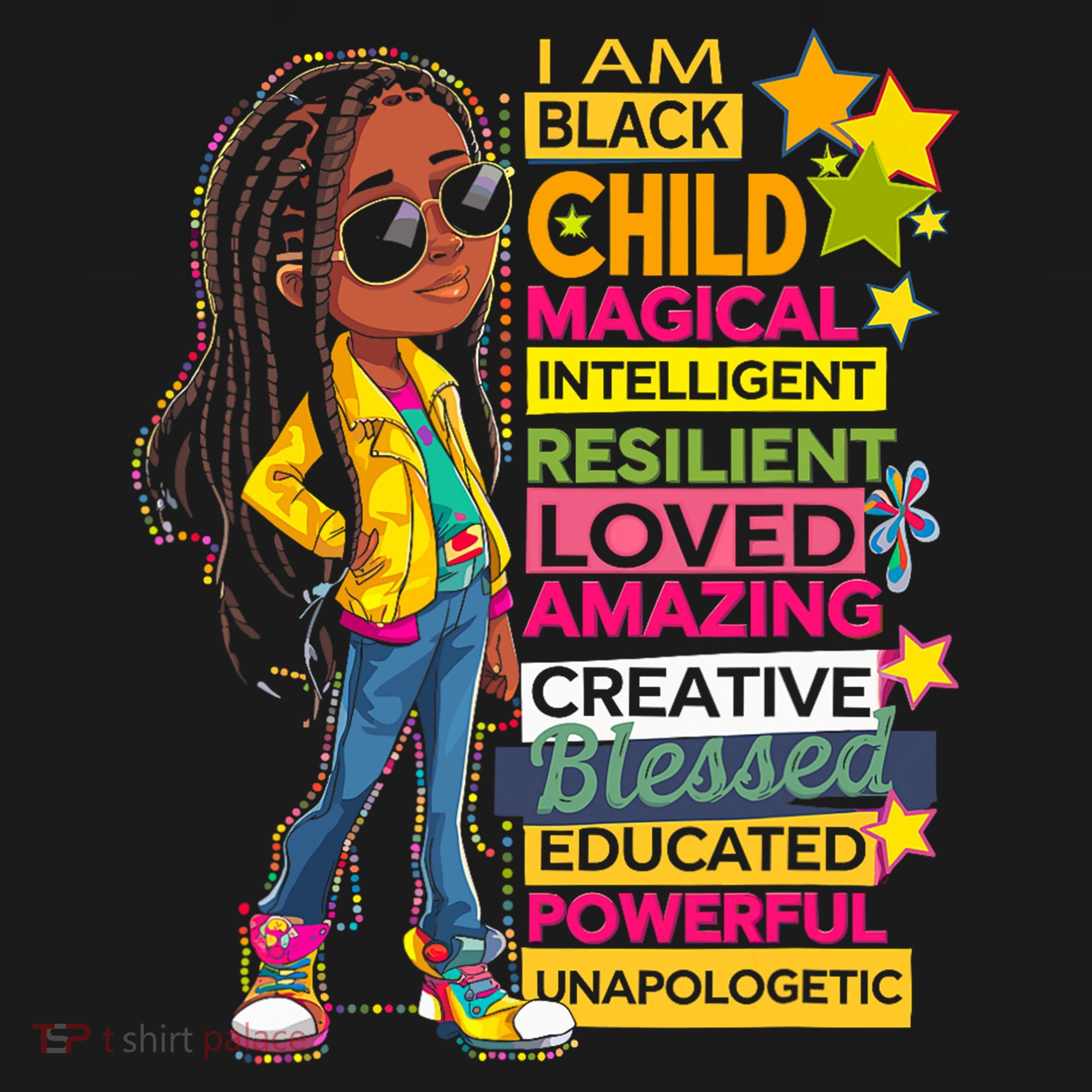 I Am Black Child History Month African American Roots T-Shirt