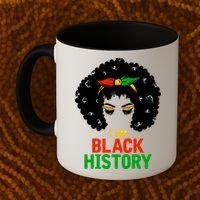 I Am Black History African American Female Pride Coffee Mug thumb 2