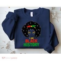 I Am Black History African American Female Pride Sweatshirt thumb 2