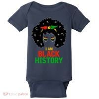 I Am Black History African American Female Pride Baby Bodysuit thumb 0