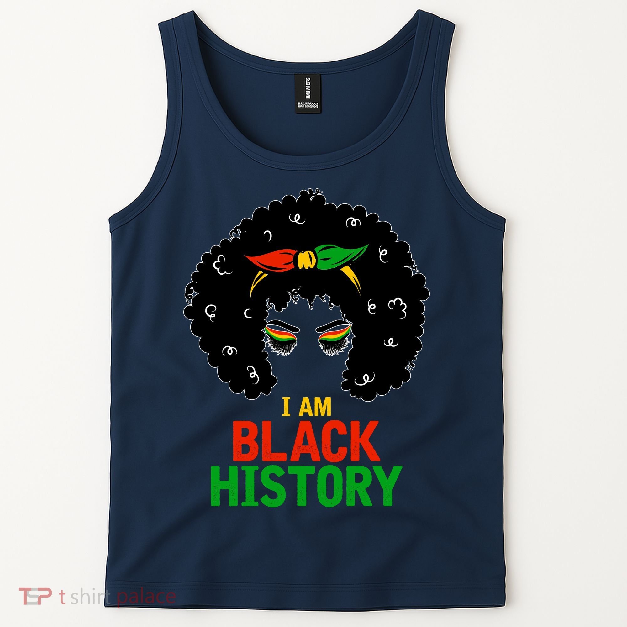 I Am Black History African American Female Pride Tank Top