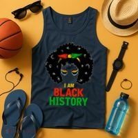 I Am Black History African American Female Pride Tank Top thumb 4