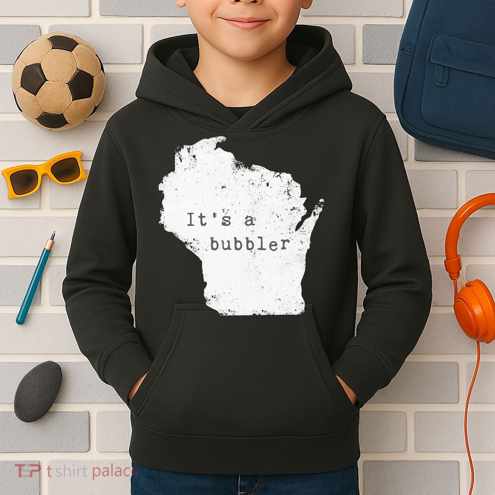 Its A Bubbler Funny Wisconsin Slang Kids Hoodie