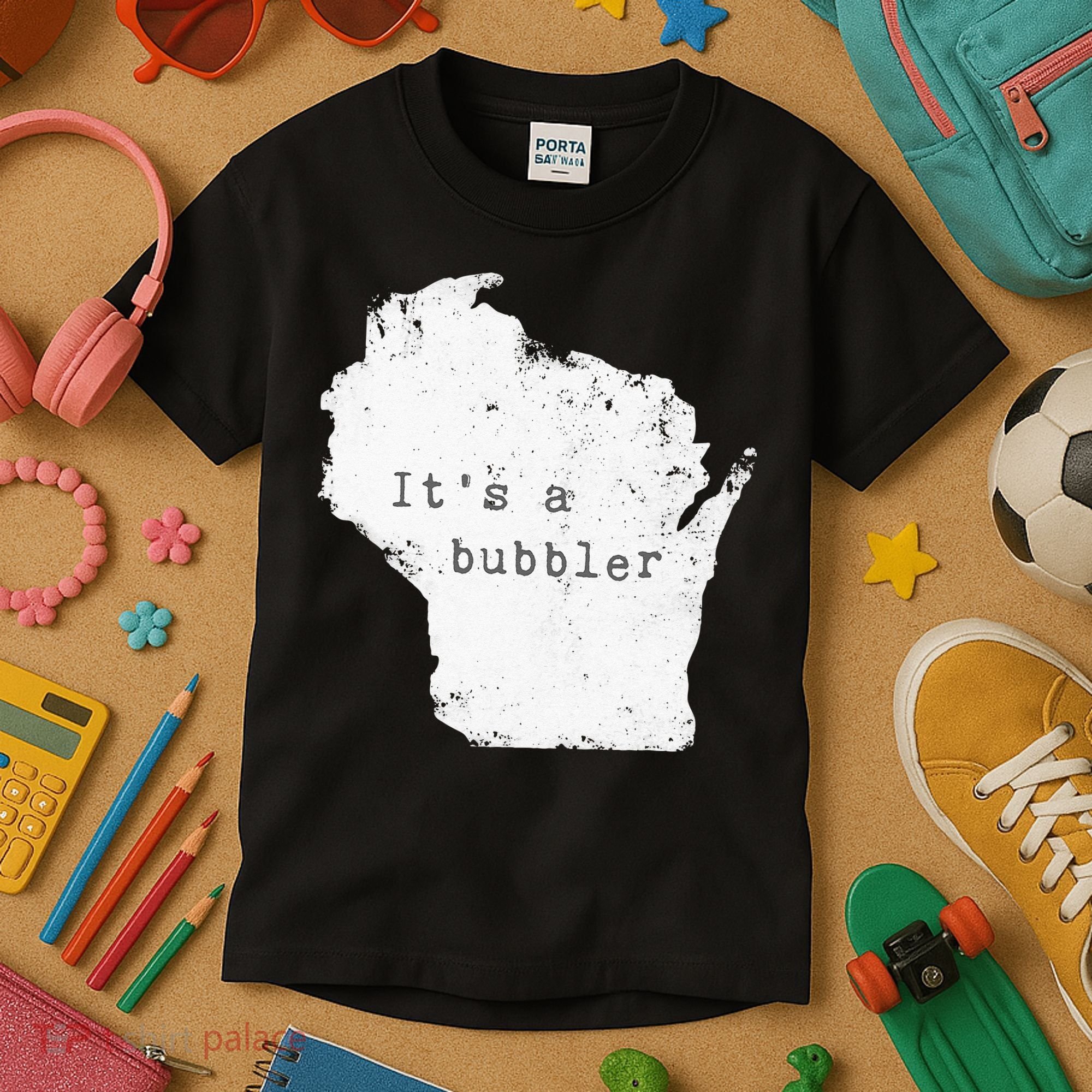 Its A Bubbler Funny Wisconsin Slang Kids T-Shirt