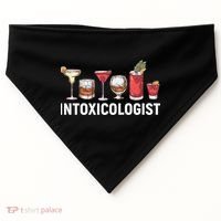 Intoxicologist Alcohol Bartender Meaningful Gift USA-Made Doggie Bandana thumb 0