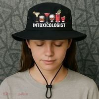 Intoxicologist Alcohol Bartender Meaningful Gift Bucket Hat thumb 3