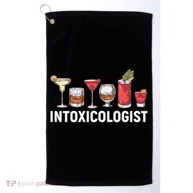 Intoxicologist Alcohol Bartender Meaningful Gift Golf Towel