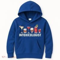 Intoxicologist Alcohol Bartender Meaningful Gift Kids Hoodie thumb 0