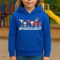 Intoxicologist Alcohol Bartender Meaningful Gift Kids Hoodie thumb 3