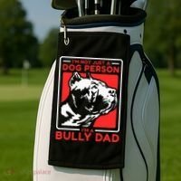 IM A Bully Dad Dog Owner American Bully Golf Towel thumb 2