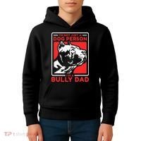 IM A Bully Dad Dog Owner American Bully Kids Hoodie thumb 4