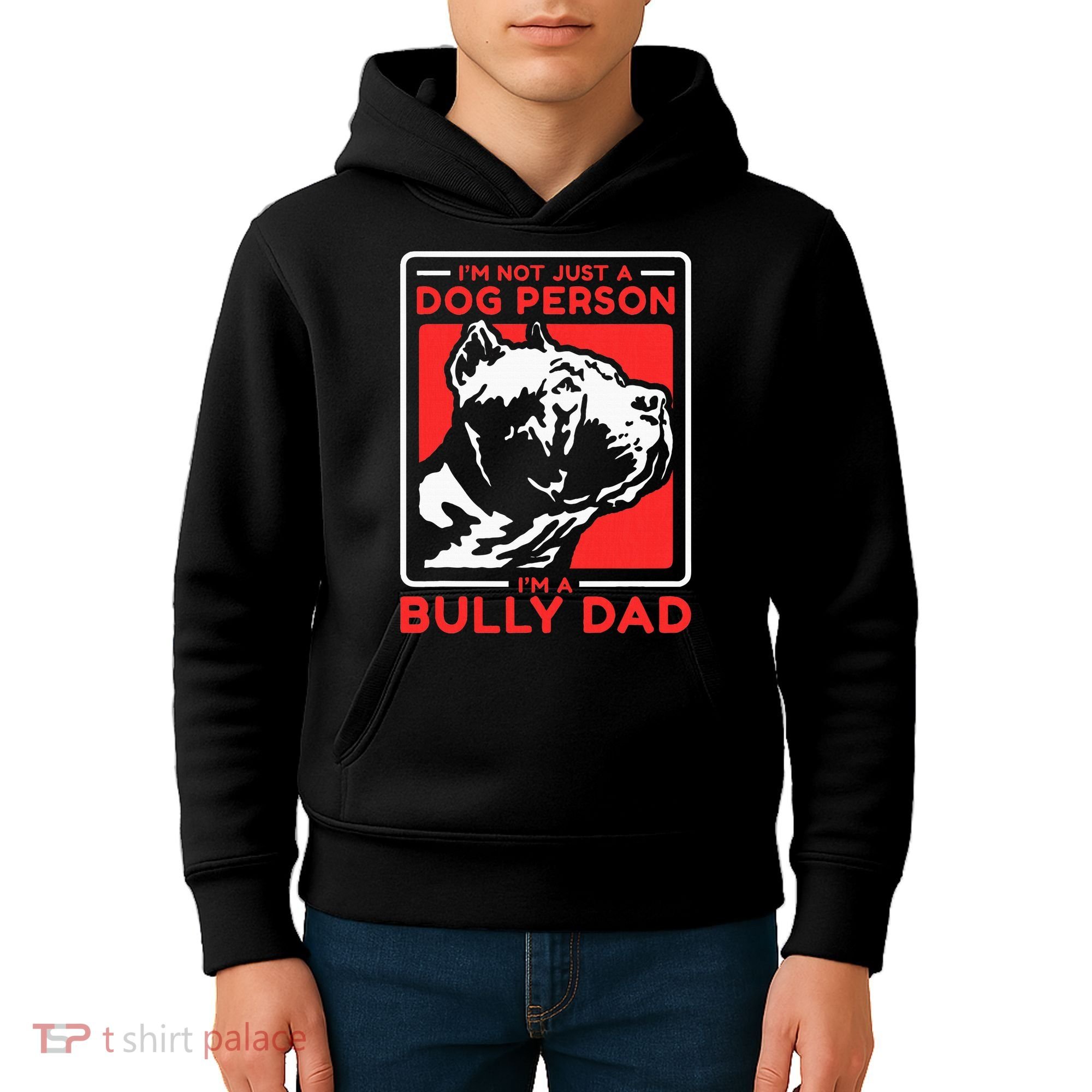 IM A Bully Dad Dog Owner American Bully Kids Hoodie