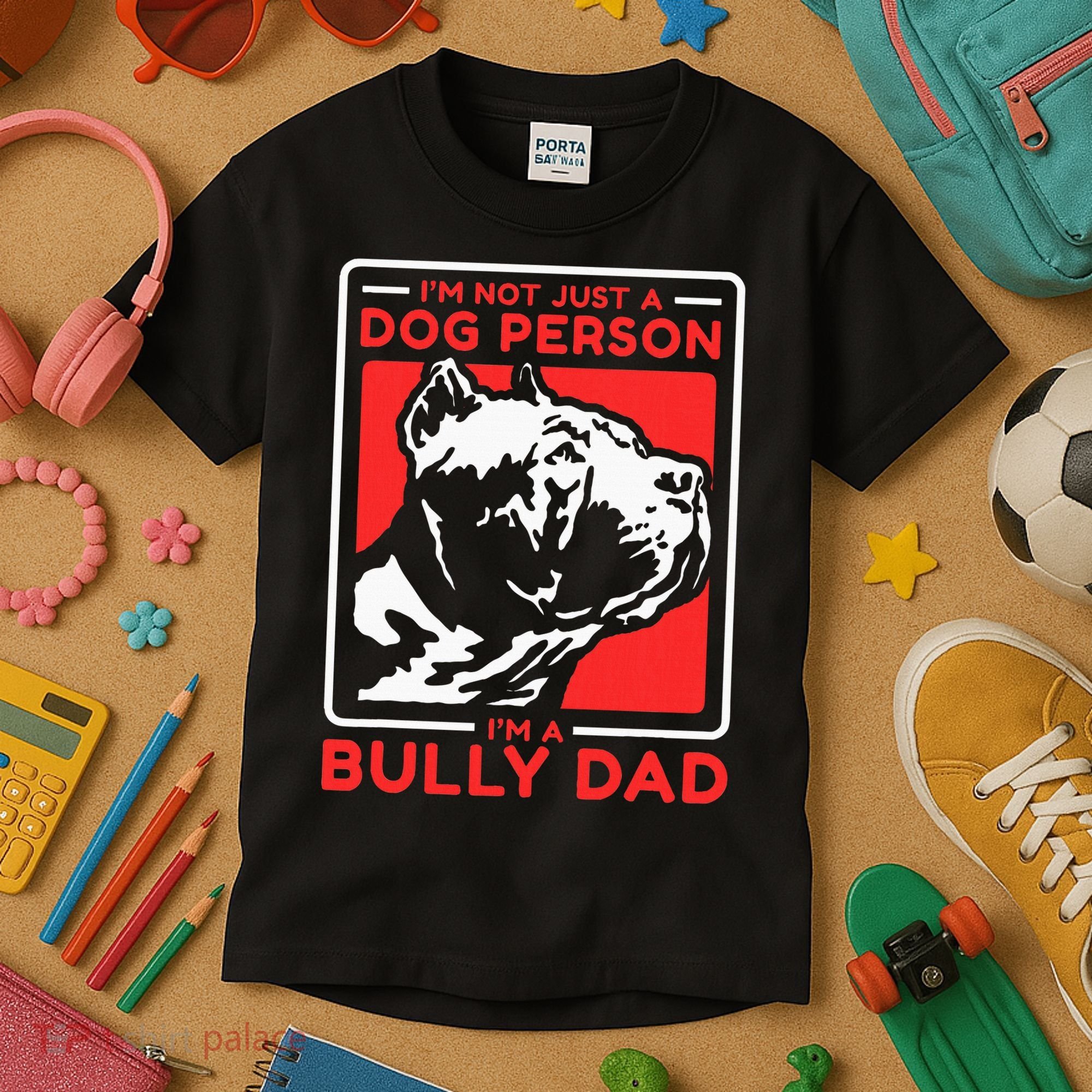 IM A Bully Dad Dog Owner American Bully Kids T-Shirt