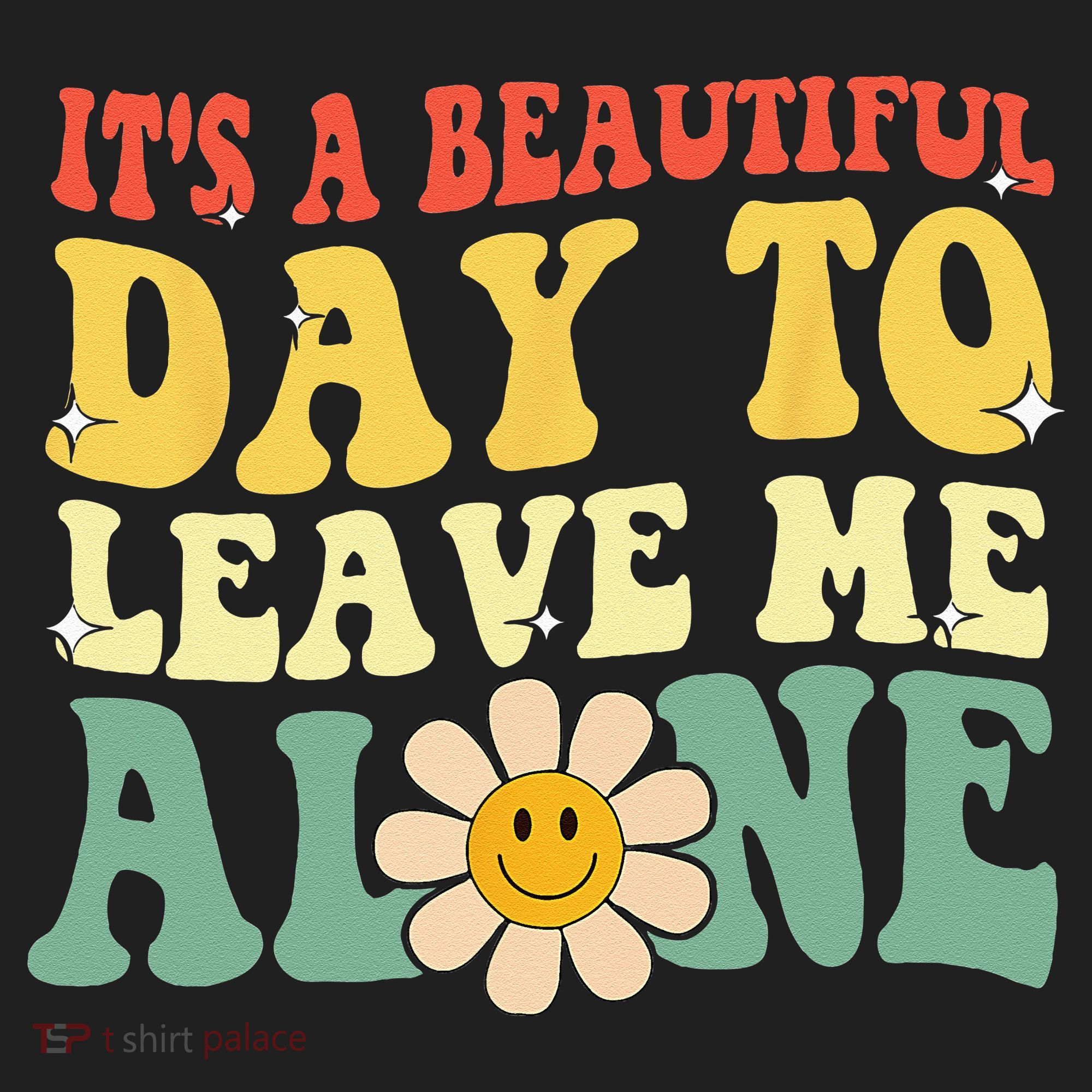 Its A Beautiful Day To Leave Me Alone Funny Saying Kids Long Sleeve Plaid Pajama Set