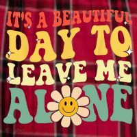 Its A Beautiful Day To Leave Me Alone Funny Saying Men's Flannel Plaid Pajama Pants thumb 2