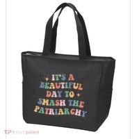 It's A Beautiful Day To Smash The Patriarchy Tote Bag thumb 3