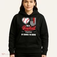IM A Baseball Mom Of Course IM Broke Hoodie thumb 5