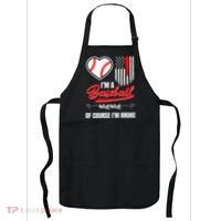 IM A Baseball Mom Of Course IM Broke Apron thumb 0