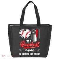 IM A Baseball Mom Of Course IM Broke Tote Bag thumb 0