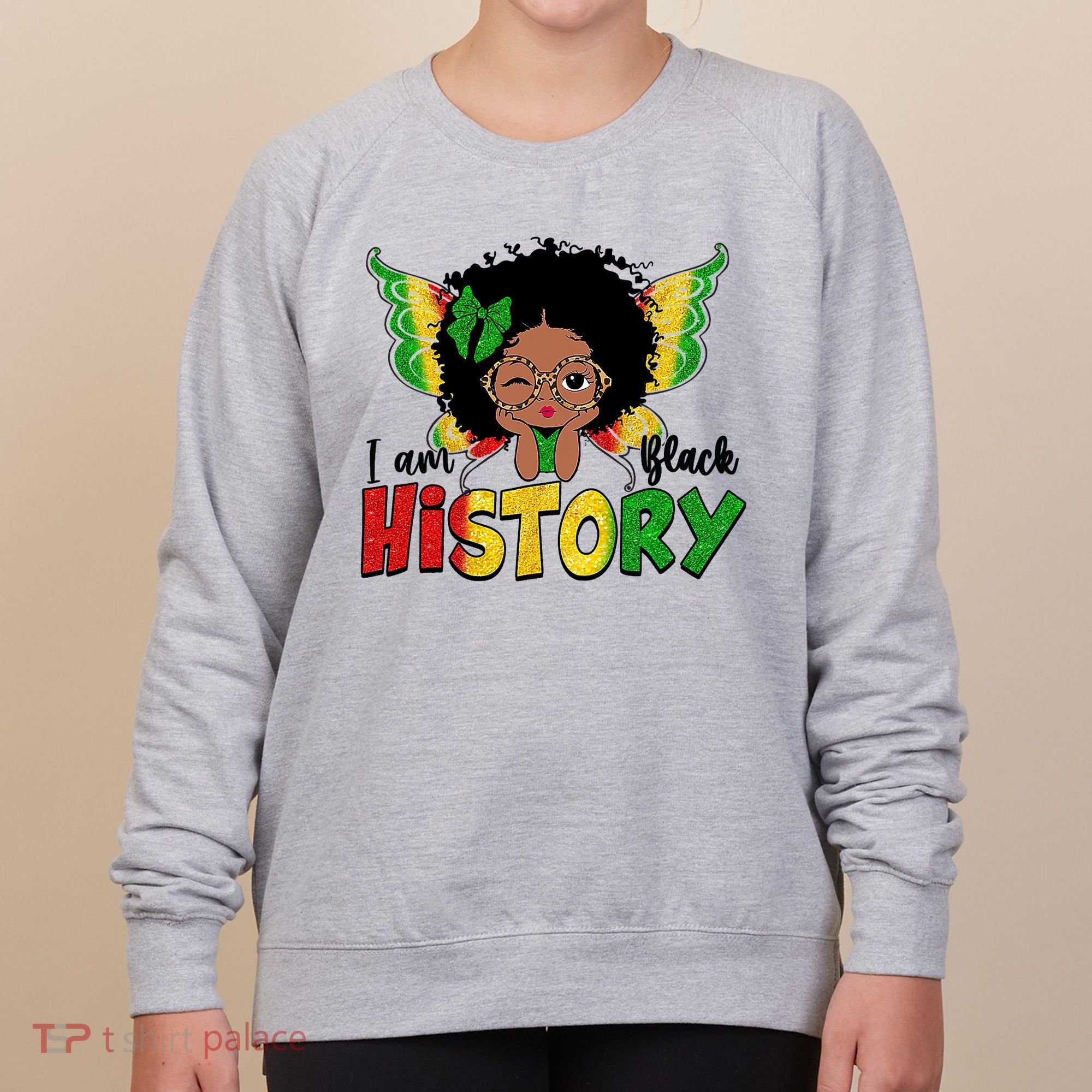 I Am Black History Month African American Women's Sweatshirt
