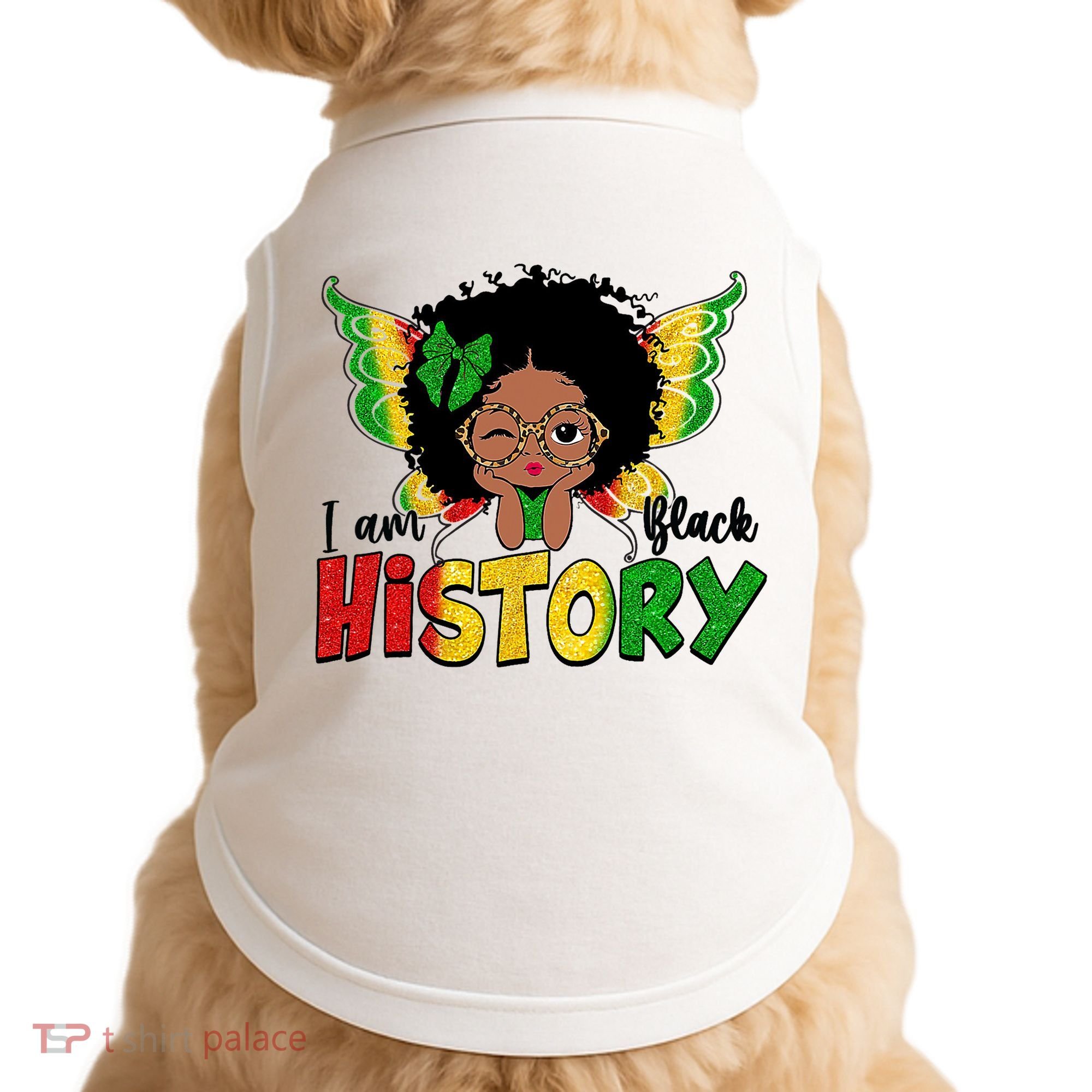 I Am Black History Month African American Doggie Tank