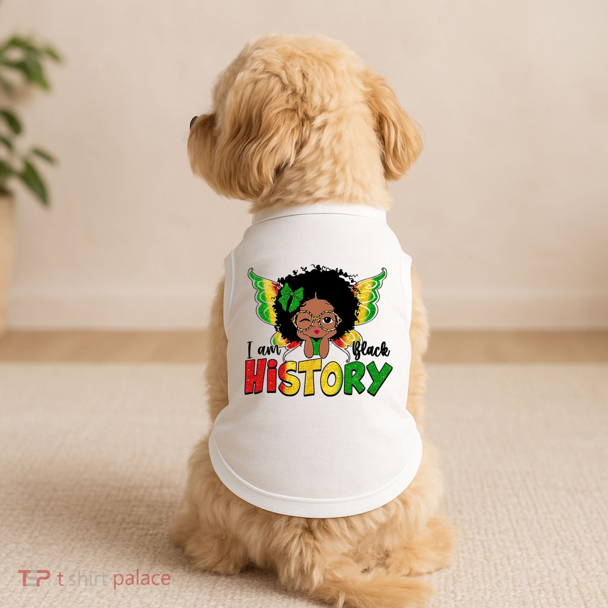 I Am Black History Month African American Doggie Tank