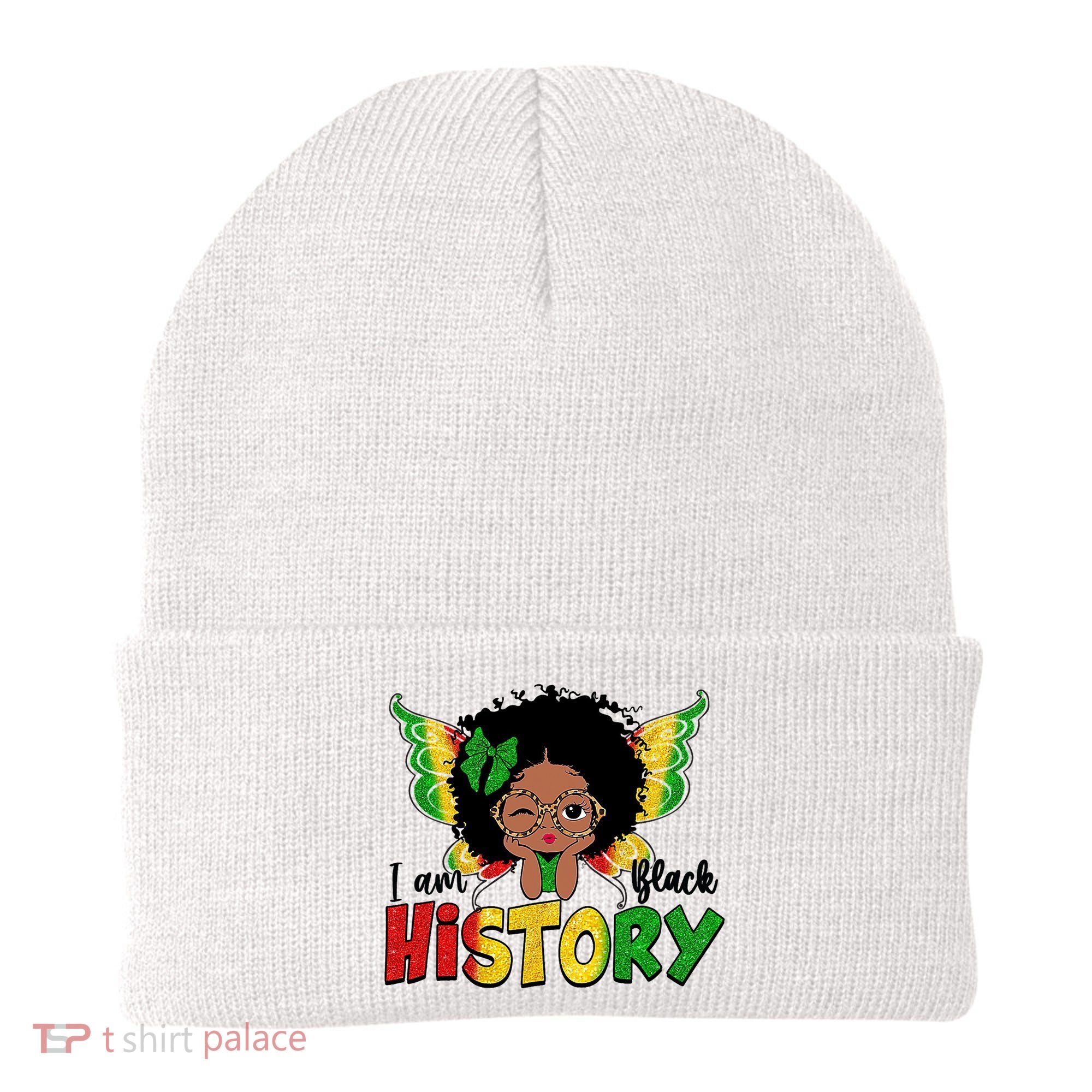 I Am Black History Month African American Beanie