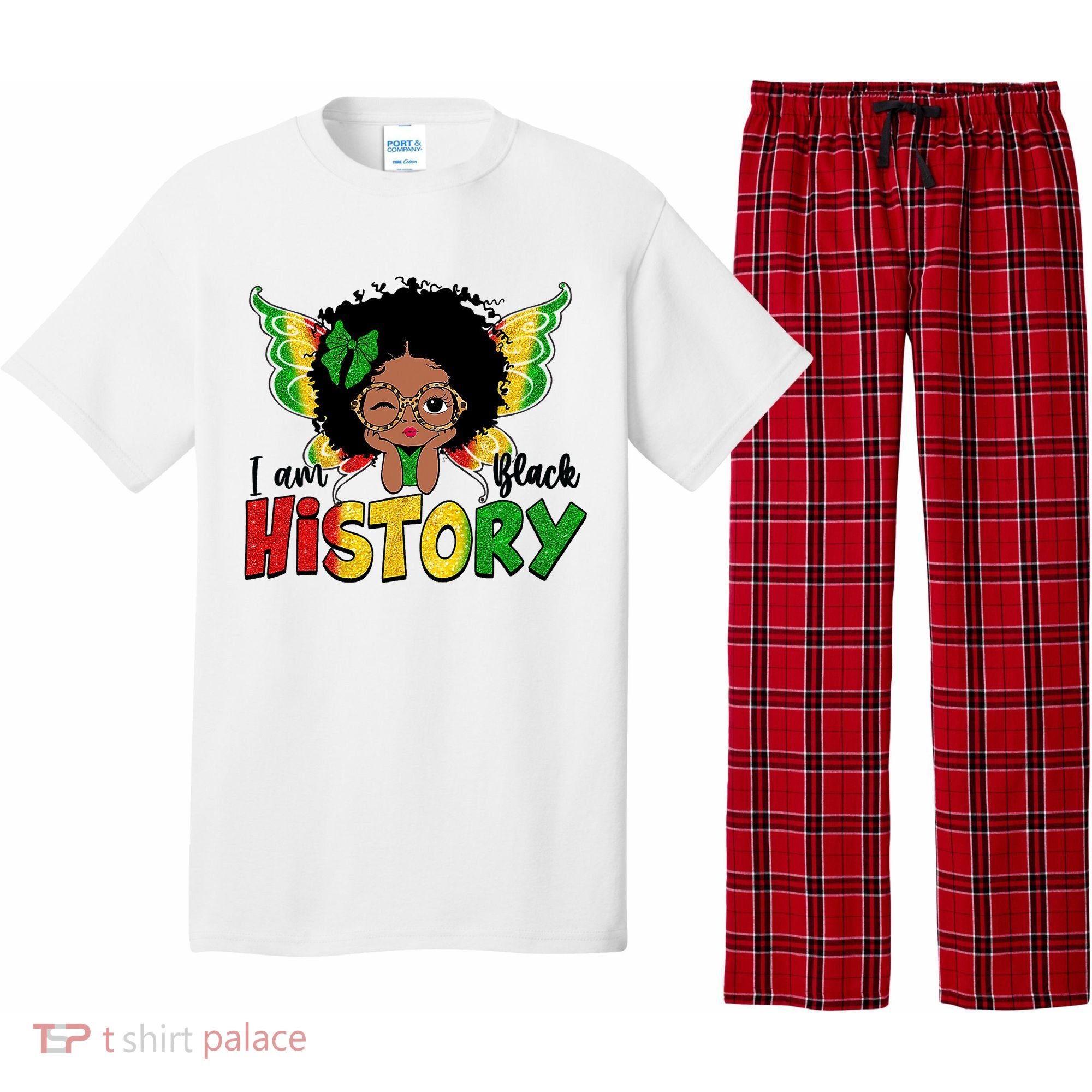 I Am Black History Month African American Pajama Set