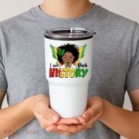 I Am Black History Month African American Tumbler thumb 2