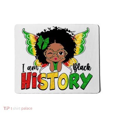 I Am Black History Month African American Mousepad