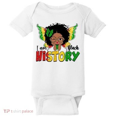 I Am Black History Month African American Baby Bodysuit