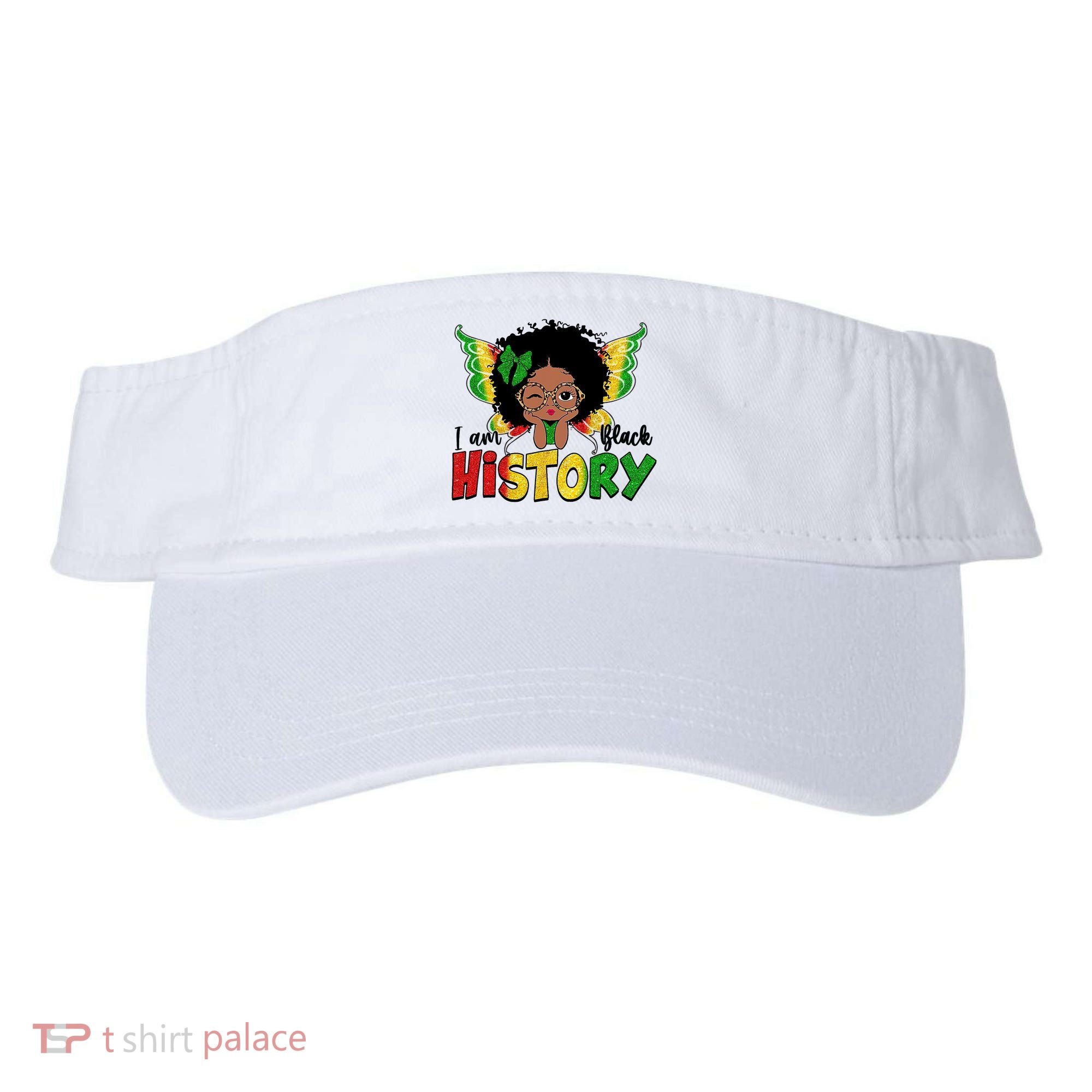 I Am Black History Month African American Visor