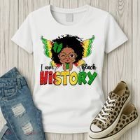 I Am Black History Month African American Women's T-Shirt thumb 3