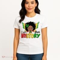 I Am Black History Month African American Women's T-Shirt thumb 4